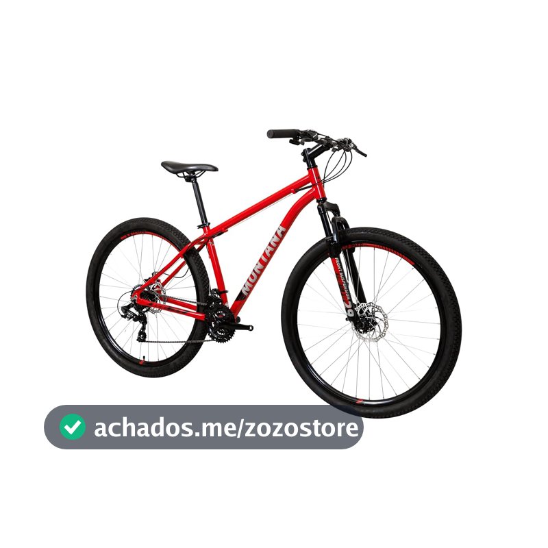 Bicicleta Caloi Montana Aro 29, 21 Marchas Shimano, Freio a Disco Mecânico, Suspensão Dianteira 60mm, Quadro Alumínio 6061, Cabeamento Interno, Cidade e Lazer