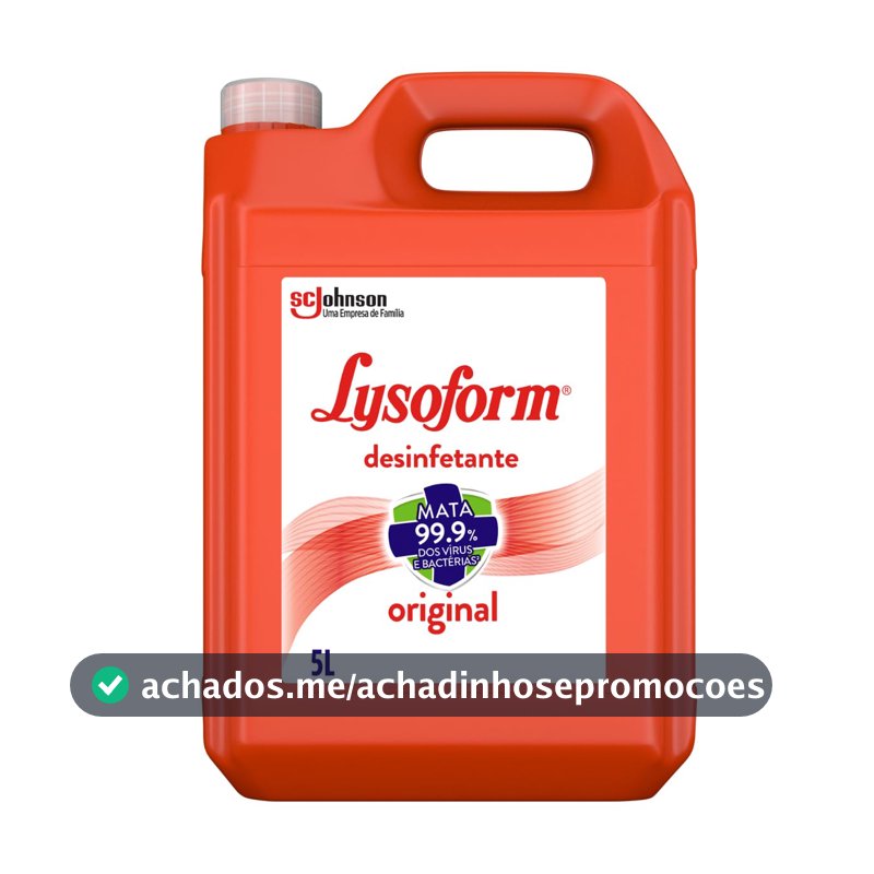 Lysoform Original, Desinfetante Líquido, Limpeza Casa, 5L