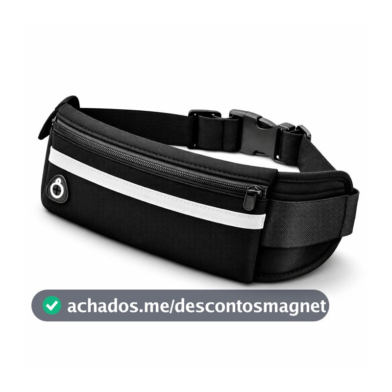 Pochete Corrida Impermeável Porta Celular – Ajustável, Leve e Confortável – Não Balança, Ideal para Academia