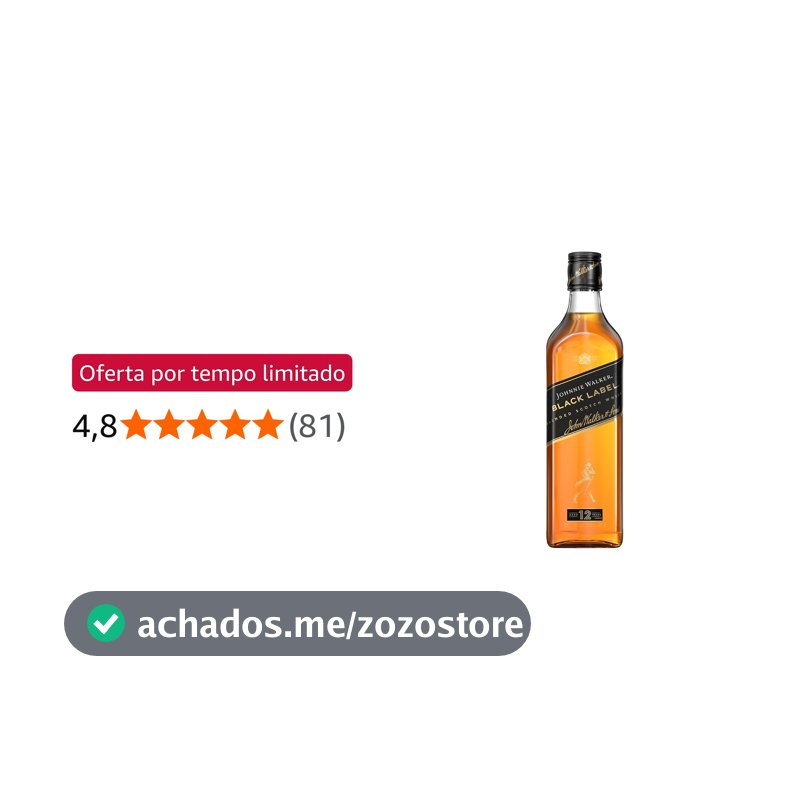 Whisky Johnnie Walker Black Label 500ml