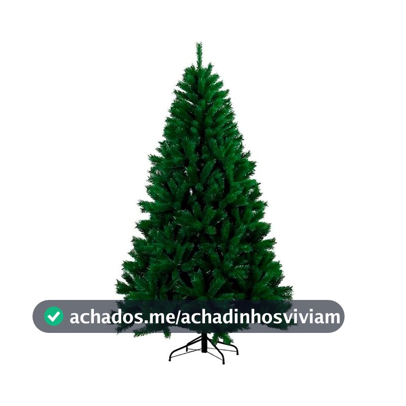 Árvore de Natal Luxo Pinheiro 1,80m 800 Galhos — Cheia, Realista e Elegante Natal Encantador Decoração de Casa Decoração Natalina Inesquecível Base de Ferro Reforçada Resistente Linha Super Premium®