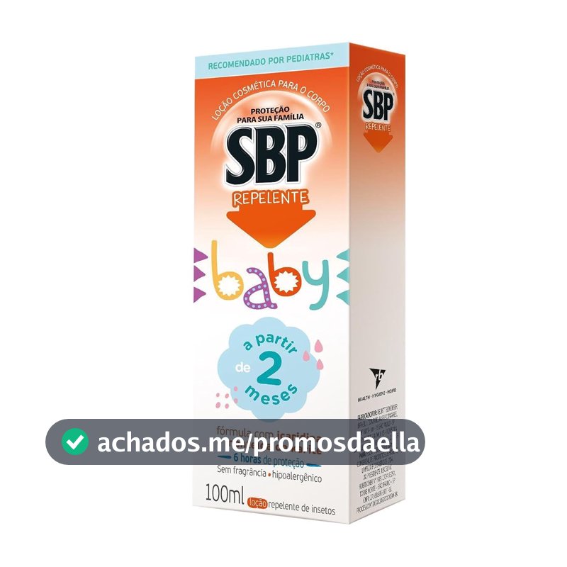 Repelente para Bebê SBP Baby Loção Corporal com Icaridina 100ml