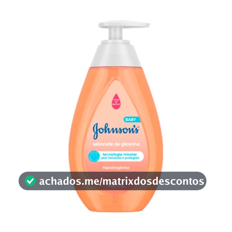 Sabonete Líquido de Glicerina Johnson's Baby, Da Cabeça aos Pés, 400ml