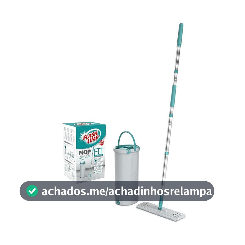 Flash Limp, MOP6088 FIT - Mop Lava e Seca, Verde - PP