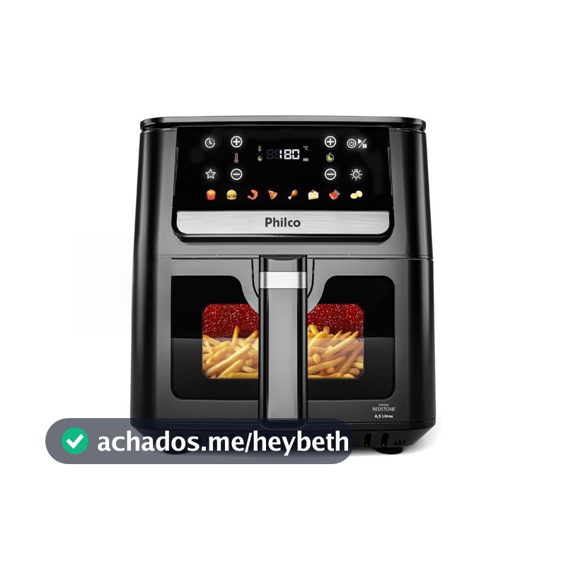 Philco Air Fryer 6,5L Visor Glass 1700W PAF65 220V