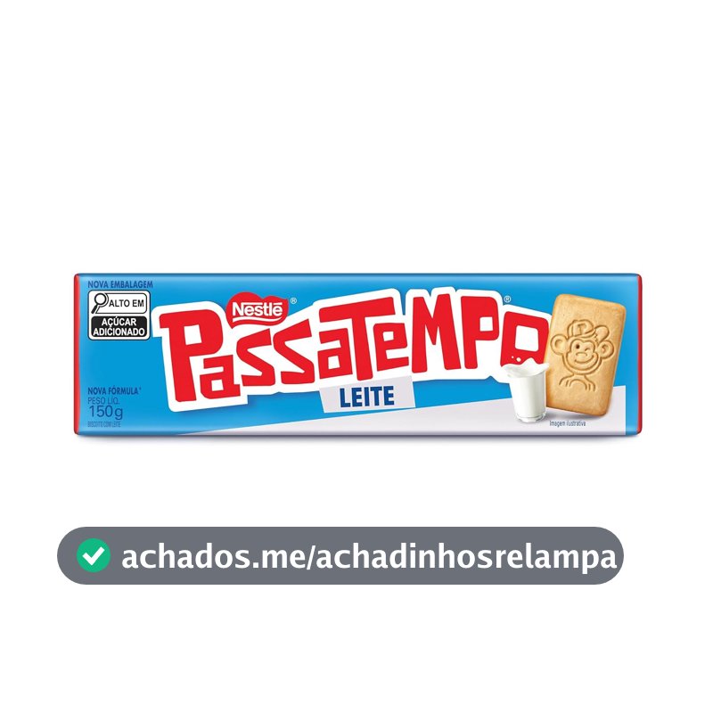 Passatempo - Biscoito, Leite, 150g