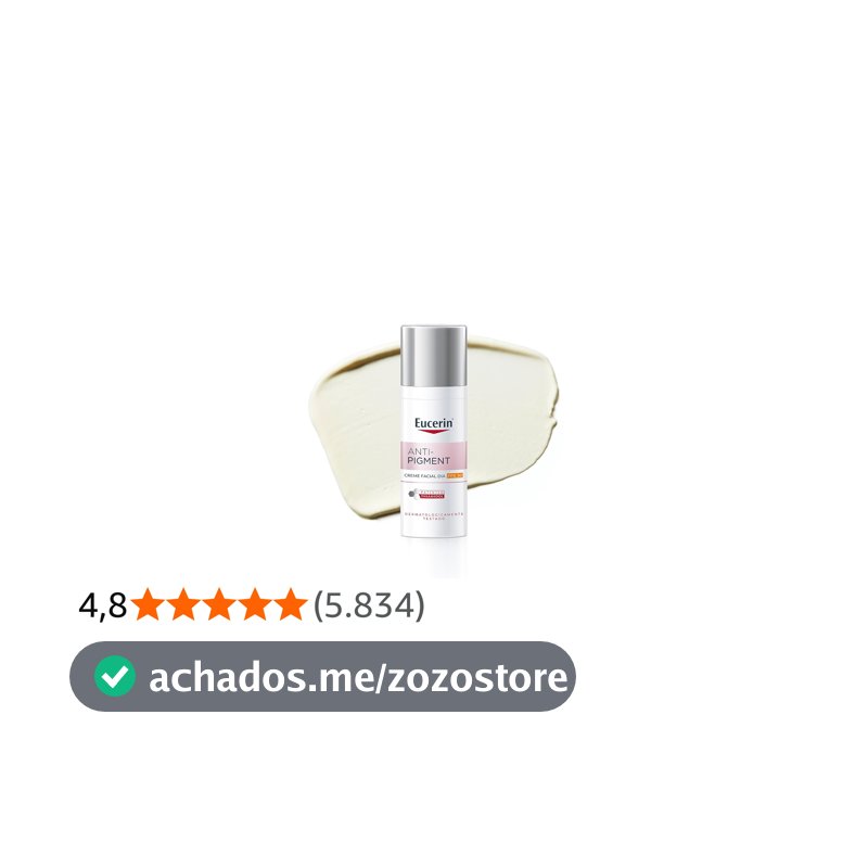 EUCERIN Creme Facial Antimanchas Dia FPS30 50ml, Anti-Pigment, Clareador, Thiamidol, Diurno
