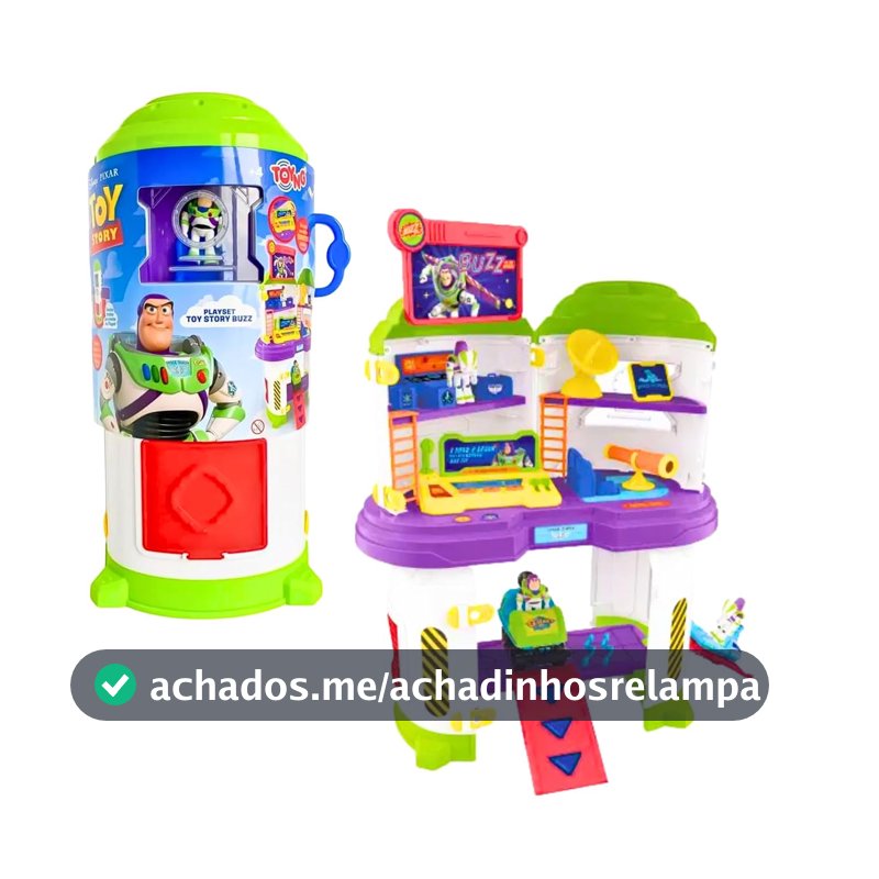 Playset Buzz Lightyear Toy Story Nave Espacial com Boneco e Acessórios – Brinquedo Disney Pixar Interativo +3 Anos Toyng Disney Pixar