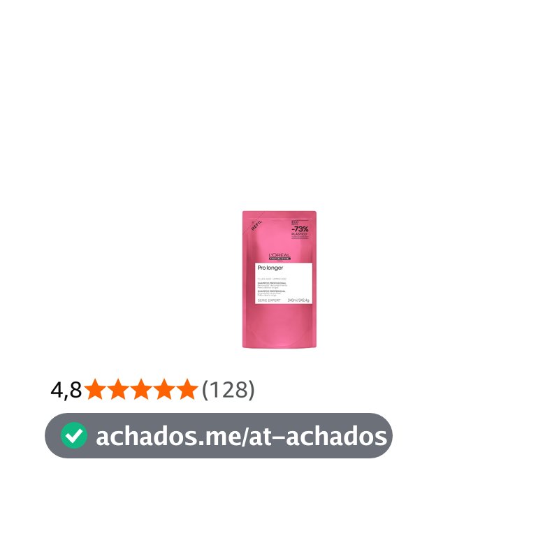 L'Oréal Professionnel Serie Expert Pro Longer, Shampoo para Cabelos Longos com Pontas Danificadas, Preenche e Fortalece a Fibra com Filler-A100 e Aminoácidos, Tecnologia Co-Emulsão, 240ml