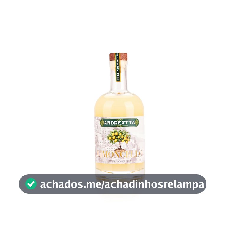 Licor Fino Limoncello Andreatta, Garrafa 750ml