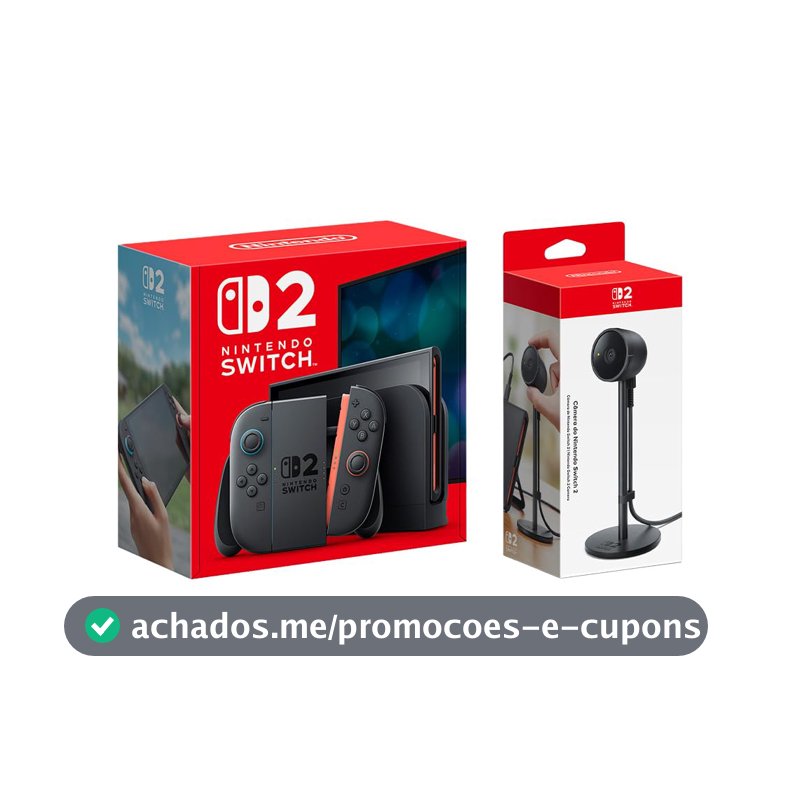 Bundle Console Nintendo Switch 2 + Câmera USB-C com Sensor de Brilho Automático