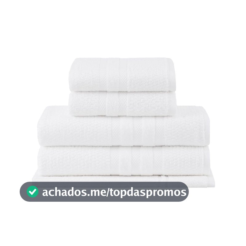 Buddemeyer Jogo de Toalhas Vanilla Extra Soft Banho Branco 5 peças