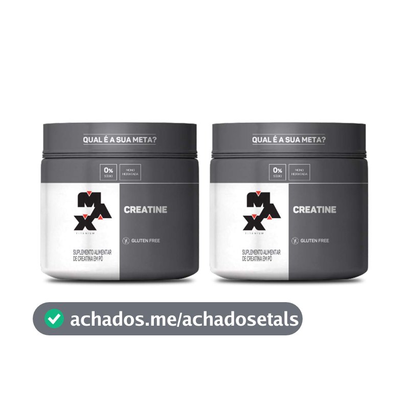 Kit 2x Creatina 300g Max Titanium