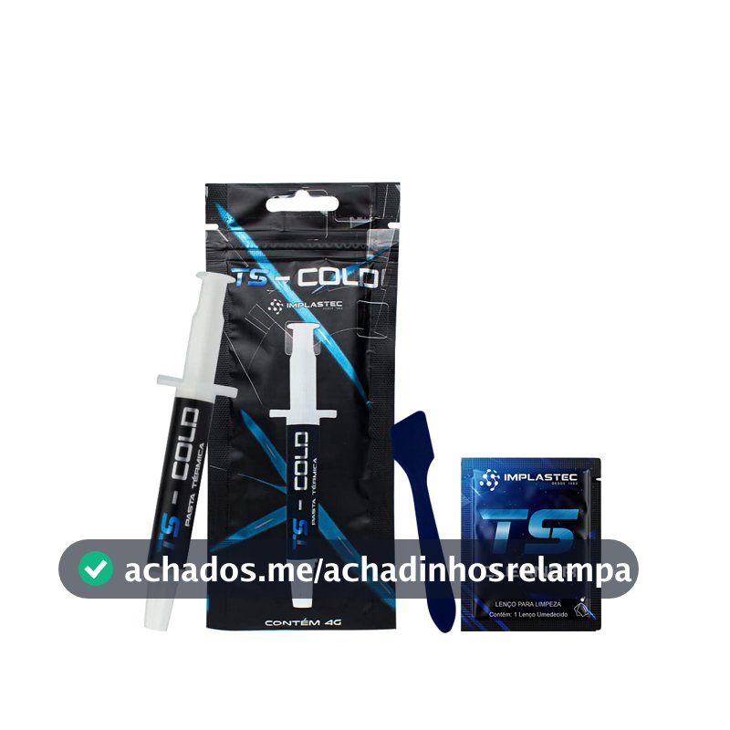 PASTA TÉRMICA TS - COLD 10,5 W/MK SERINGA 4G - IMPLASTEC