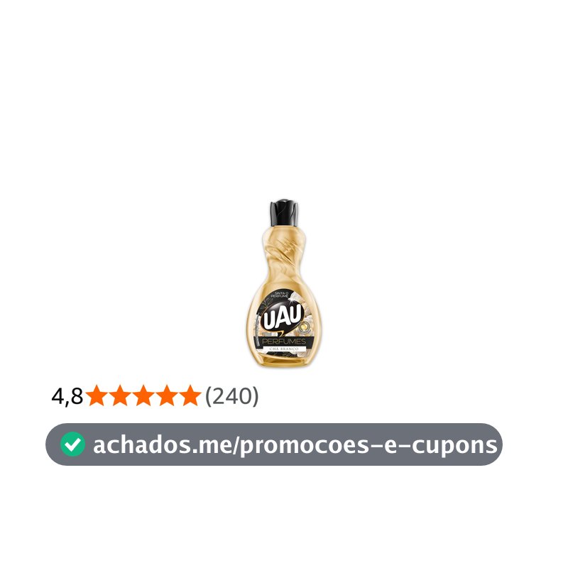 Limpador Perfumado 500ml UAU Ingleza Perfume Chá Branco