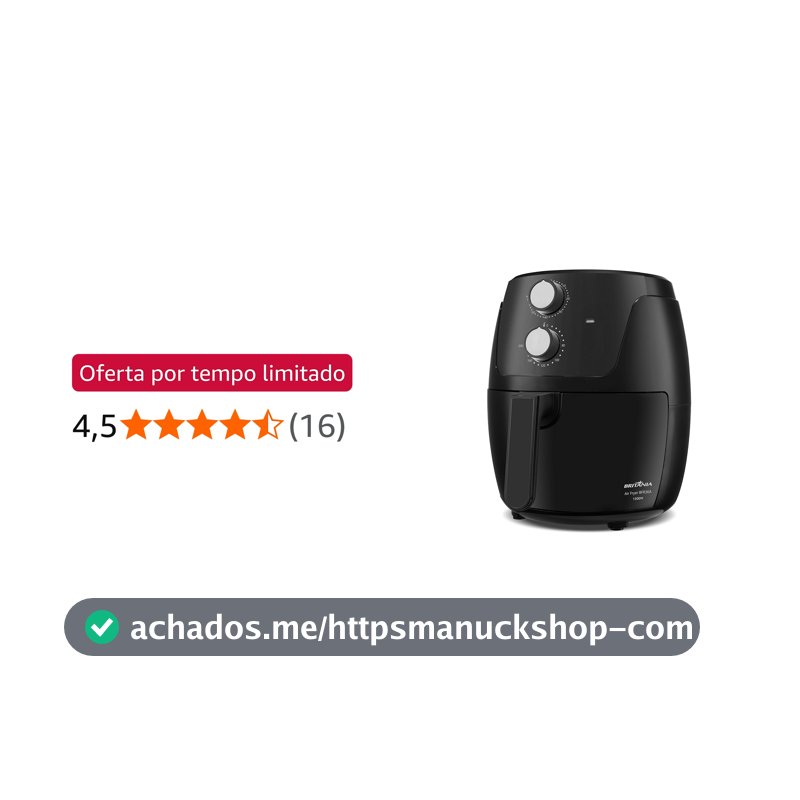 Air Fryer Britânia 4,2L Silverstone 1500W BFR36A 127V