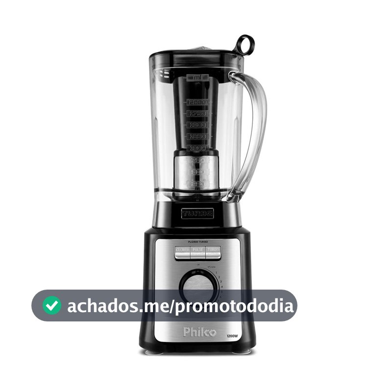 Liquidificador 12 Velocidades Pulsar PLQ1600P Philco 110V