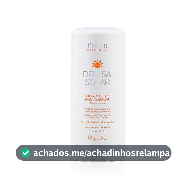 Protetor Solar para Cabelos Amend Essencial - 180g