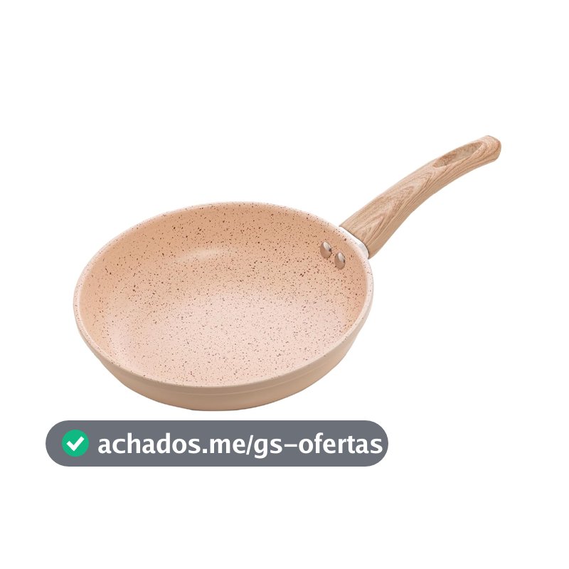 LYOR - Frigideira de Indução em Alumínio com Revestimento Cerâmico Granilite Bege 20cm