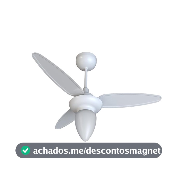 Ventisol Ventilador de teto wind br 3p inj branco c/r inverter bivolt