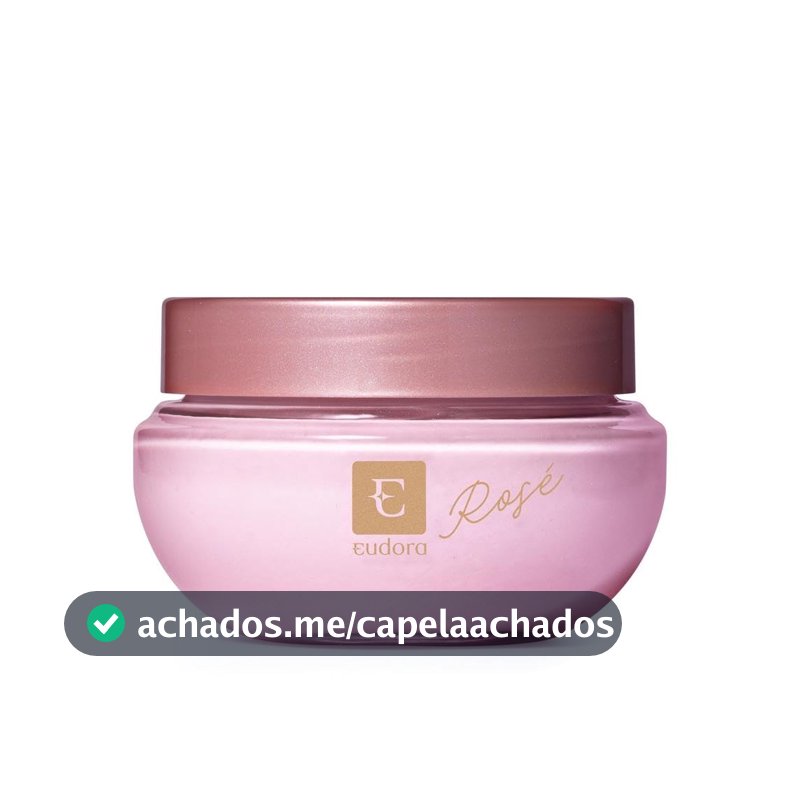 Eudora Creme Acetinado Desodorante Hidratante Corporal Eudora Rosé 250g