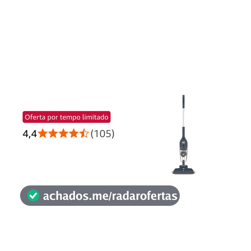 Aspirador de Pó Vertical Britânia 2 em 1 com Filtro Ciclone 1400W BAS30 1,5L Azul 127V