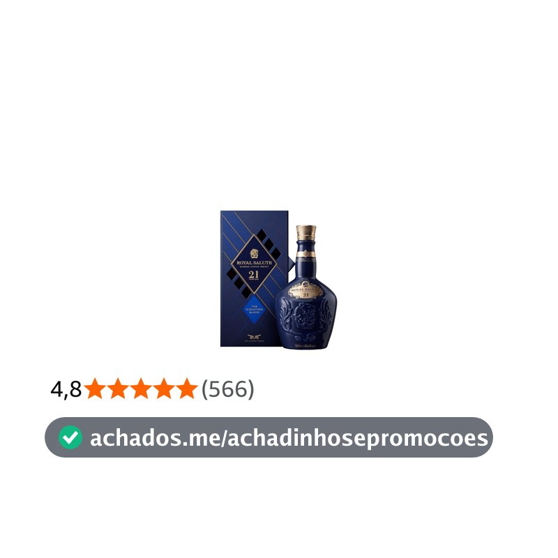 Whisky Royal Salute 21 anos The Signature Blend Escocês - 700 ml