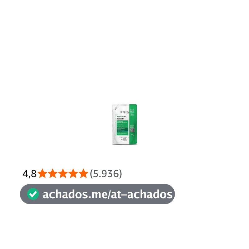 Vichy, Dercos Shampoo Anticaspa para Cabelos Normais a Oleosos