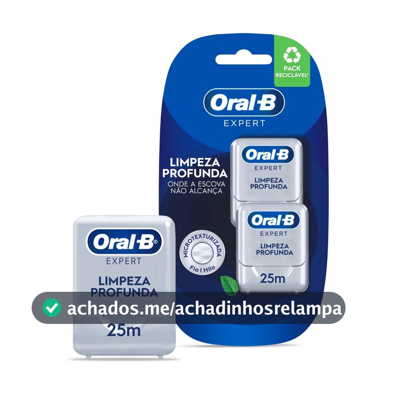 Oral-B Expert Limpeza Profunda Fio Dental 25 m 2 Unidades