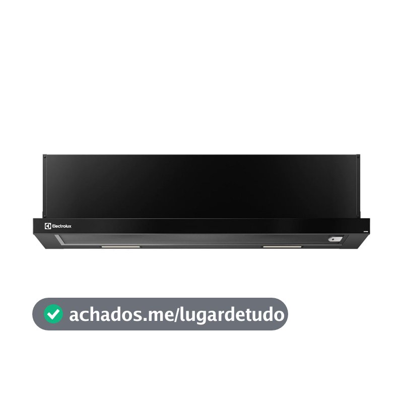 Electrolux Depurador de Ar Electrolux 90cm Retrátil Preto Efficient com Luz de Led (DE9RB) 220V