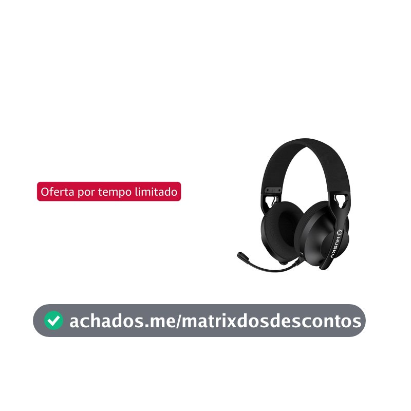 Headset Gamer Husky Matilha, P3 3.5mm, Driver 40mm, Microfone Omnidirecional, Cabo 2m,165g, Preto - HHG100PT