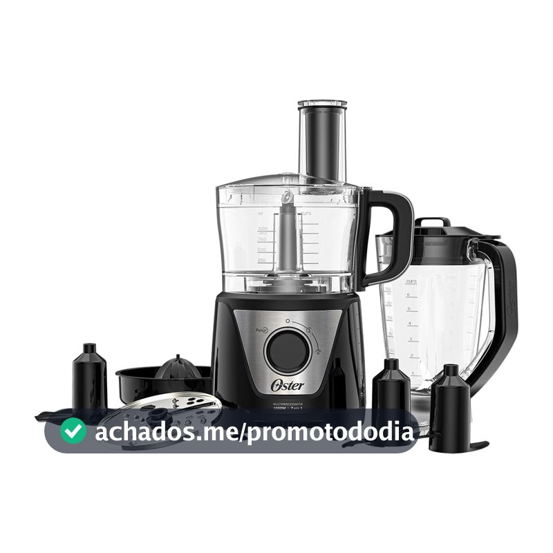 Multiprocessador de Alimentos Black 7 em 1 Oster - 127V