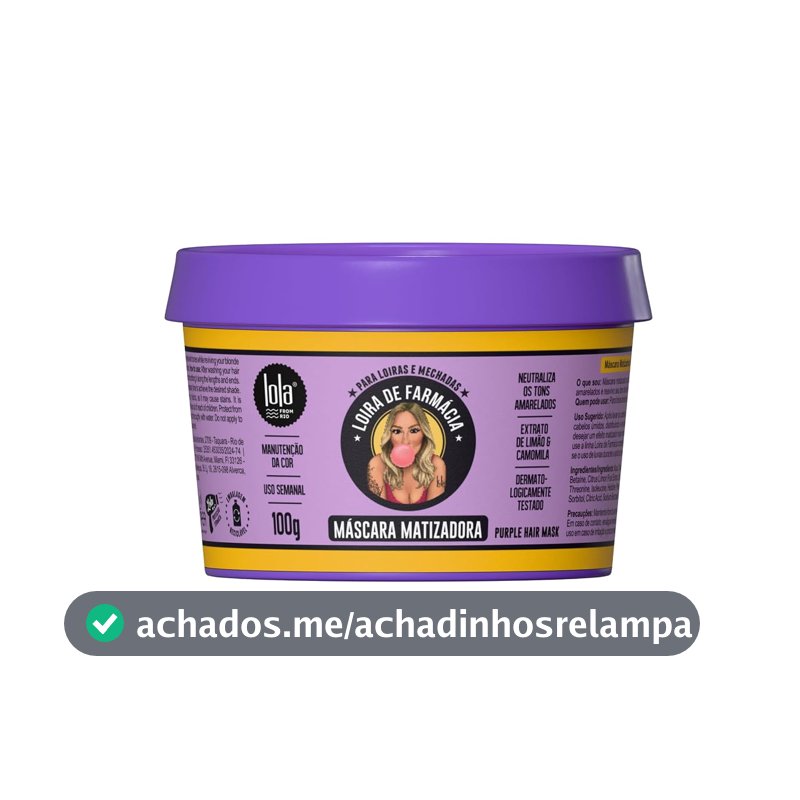 Lola Cosmetics Máscara Matizadora Loira de Farmácia 100 g