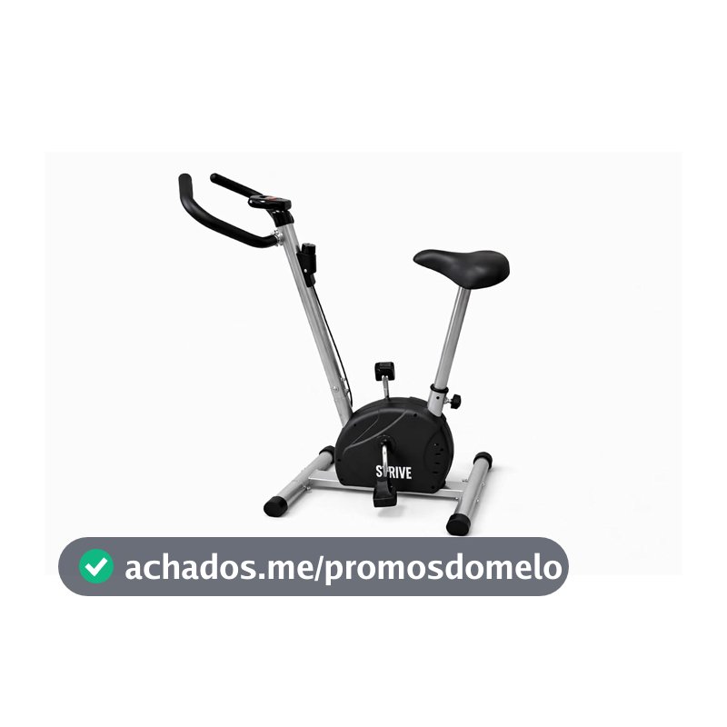 Bicicleta Ergométrica Vertical Strive Q10 com Painel Digital, Ajuste de Intensidade, Silenciosa e Compacta para Casa