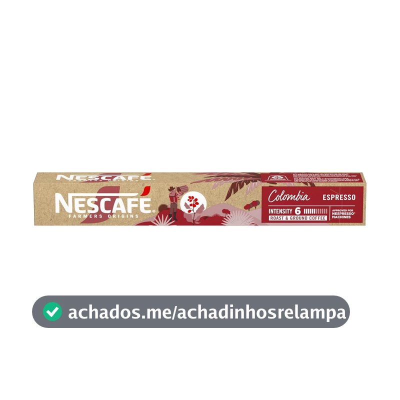 Café em Cápsula Compatível com Nespresso Nescafé Farmers Origins Colombia 10 Cápsulas