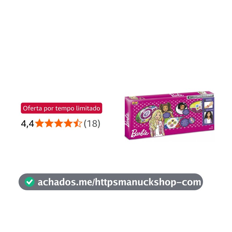 Fun Divirta-se Barbie Kit Colares e Pulseiras, Multicor