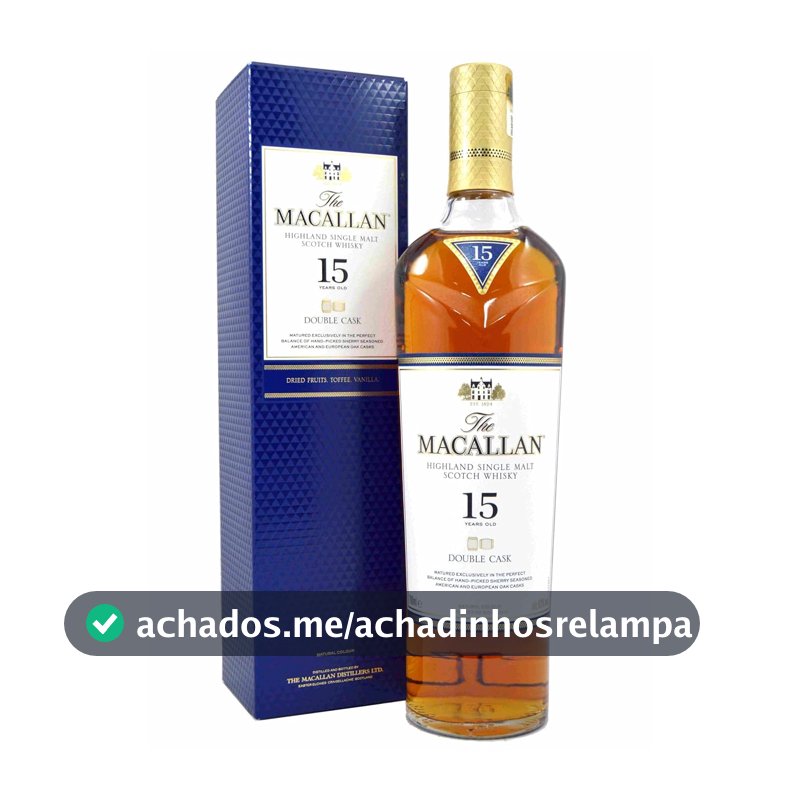 The Macallan Double Cask 15 Anos Single Malt Scotch Whisky Escocês 700ml