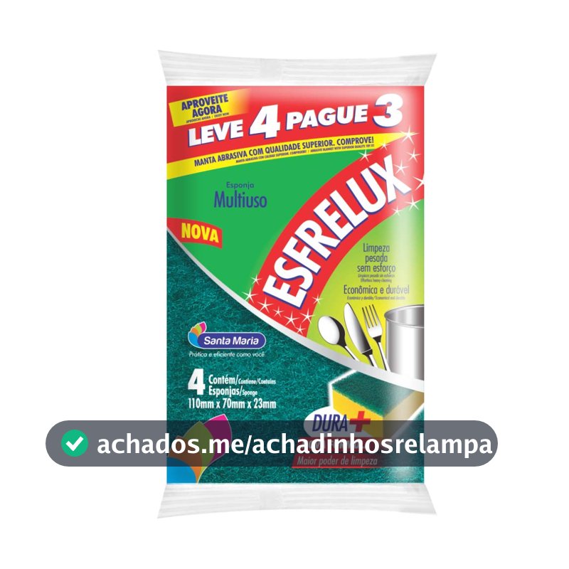 Esponja Esfrelux Leve 4 Pague 3