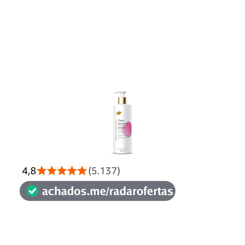 Sérum Hidratante Corporal 48h de Hidratação Regenerativa Dove Firmador Com Pró-Retinol e Niacinamida, Recupera a Firmeza e Elasticidade da Pele em 2 Semanas 380mL