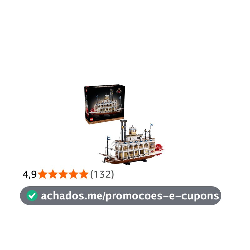 LEGO Ideas Barco Fluvial a Vapor 21356 (4.090 Peças)