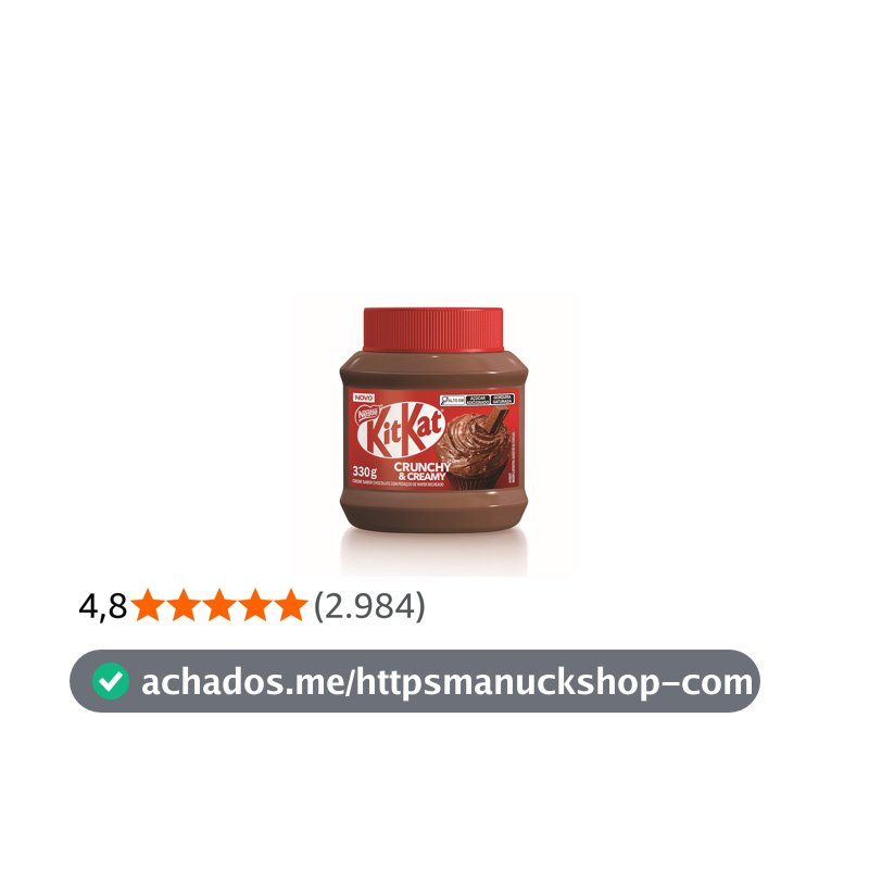 KitKat Creme Crocante de Chocolate – Pasta para Passar, 330 g