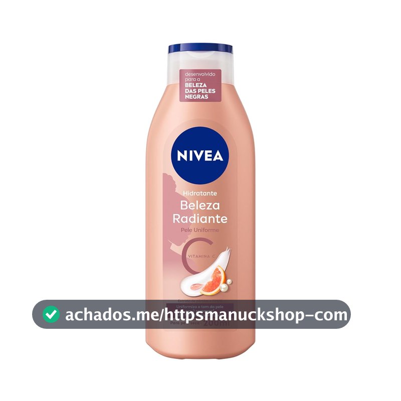 Hidratante Corporal NIVEA Beleza Radiante Pele Uniforme, 200ml