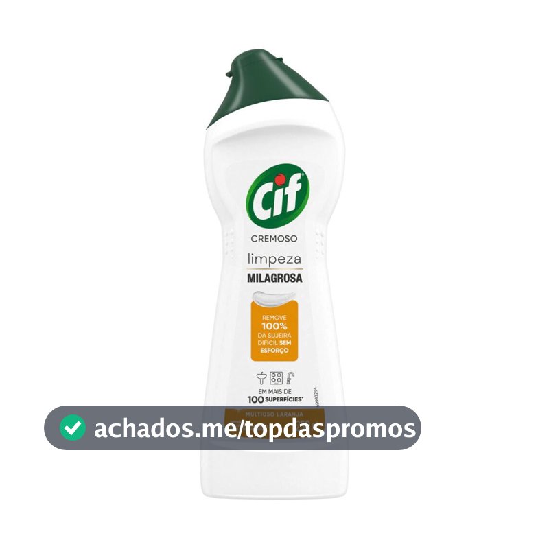 CIF Cremoso Limpeza Milagrosa Laranja 250 ml