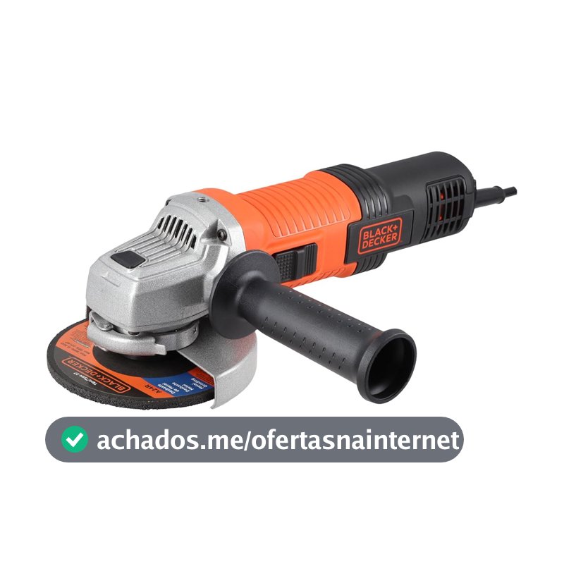 BLACK+DECKER Esmerilhadeira Angular 115mm G720X Potência de 920W 220V