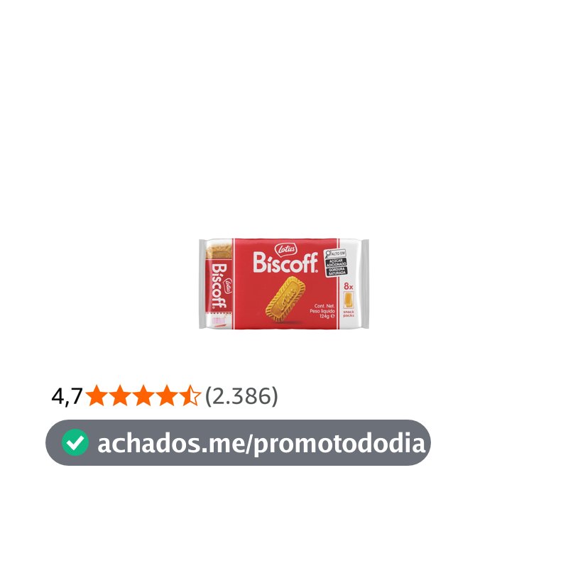 Lotus Biscoff Biscoito Doce Pacote 124G