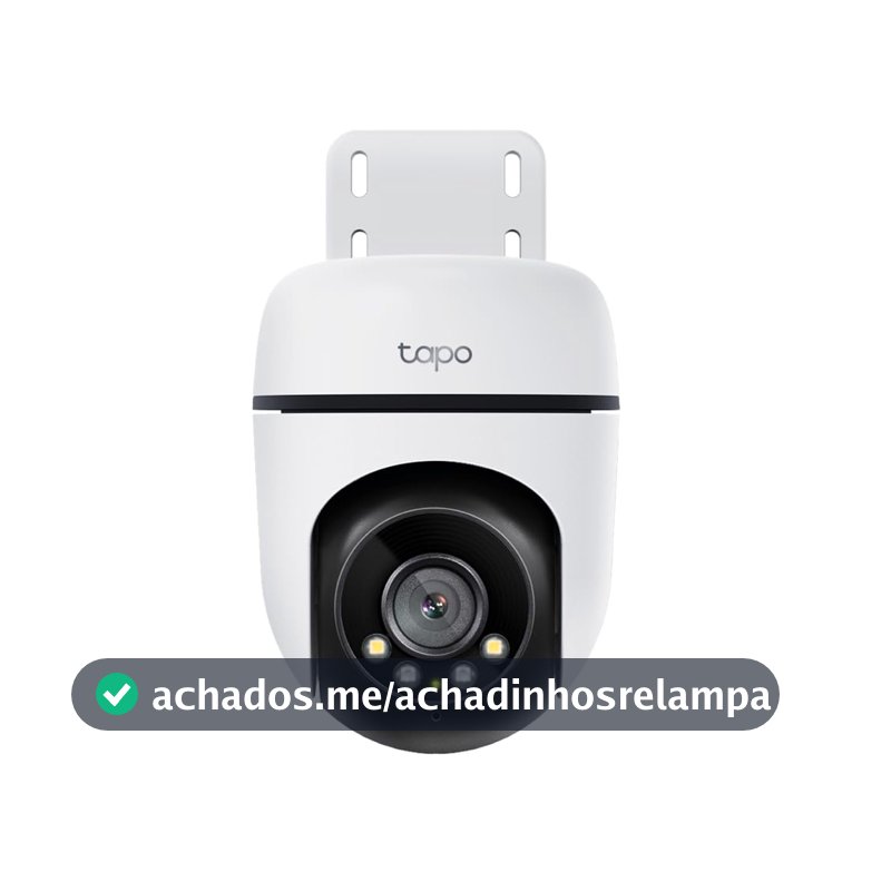 TP-Link Tapo C500 Câmera de Segurança Wi-Fi Externa 360°, Full HD 1080p, Visão Noturna Colorida de Até 30 m, Detecção de Pessoas, IP65, Áudio Bidirecional, Alexa e MicroSD de Até 512 GB