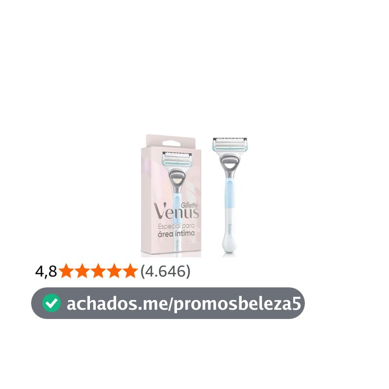 Gillette Venus para Área Íntima, Aparelho de Depilação Íntima 1 Unidade