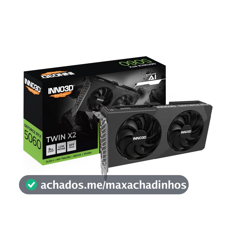GPU INNO3D GEFORCE RTX 5060 TWIN X2 8GB 128BITS GDDR7 N50602-08D7-195071N