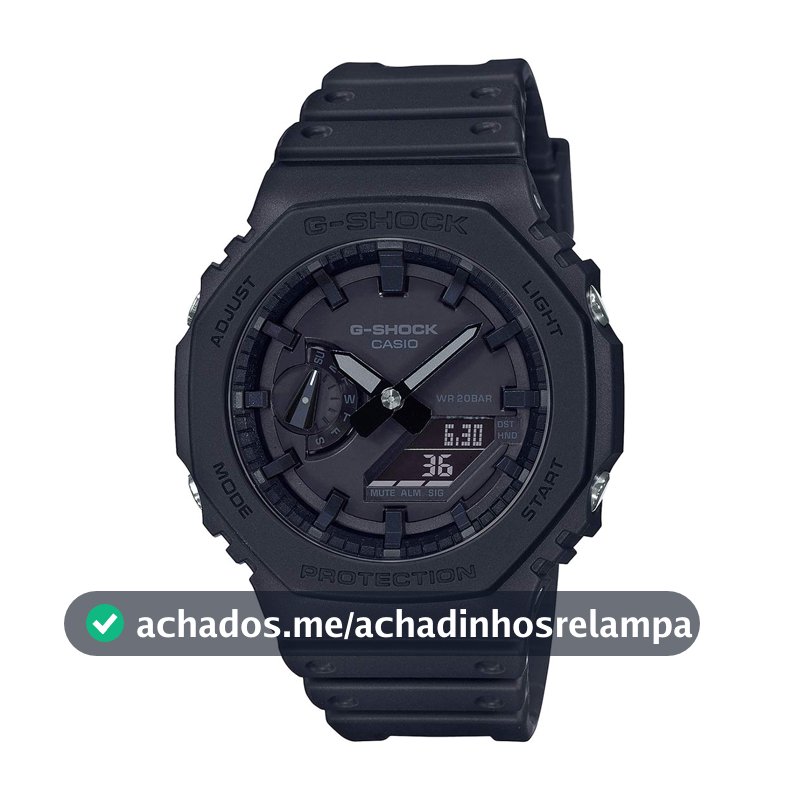 Relógio de Pulso Masculino Casio G-Shock Anadigi GA-2100-1A1DR.
