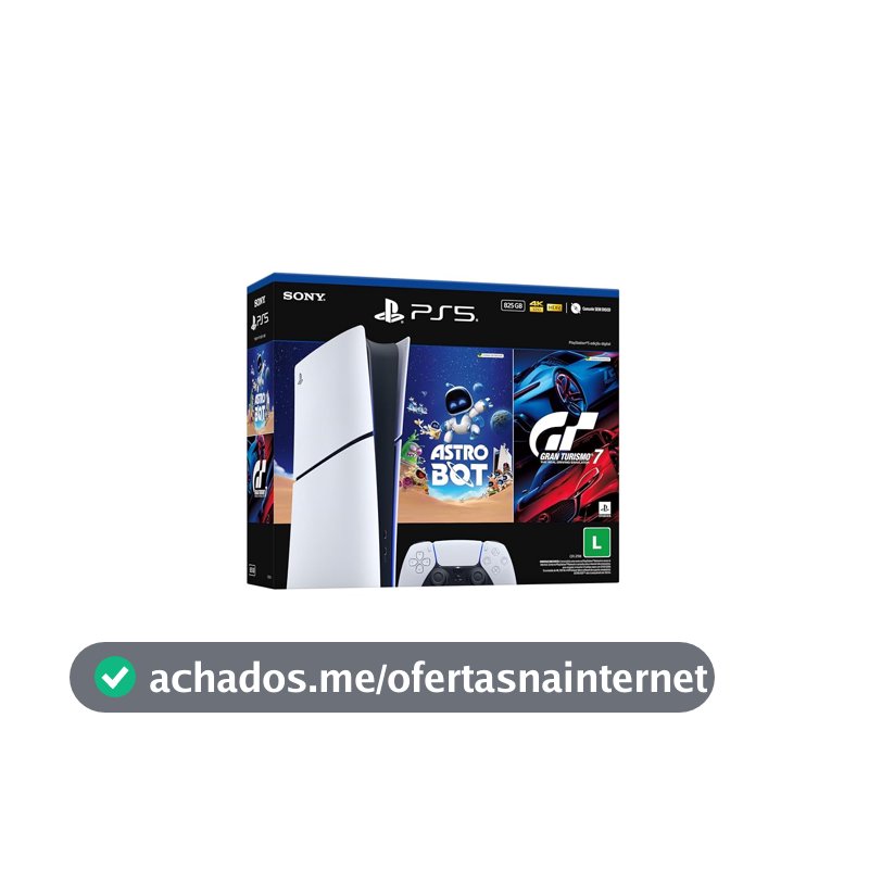 PlayStation®5 Slim Digital 825GB – Pacote ASTRO BOT e Gran Turismo 7